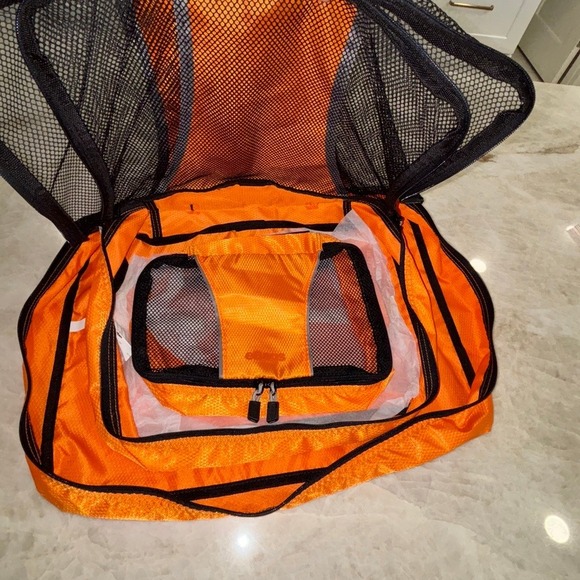 eBags Ultralight Packing Cubes – Set of 3 – Orange Mesh Travel Organizers NW/OT - Picture 4 of 5